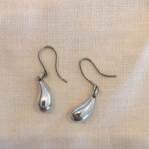 Tiffany bean earrings - sterling silver